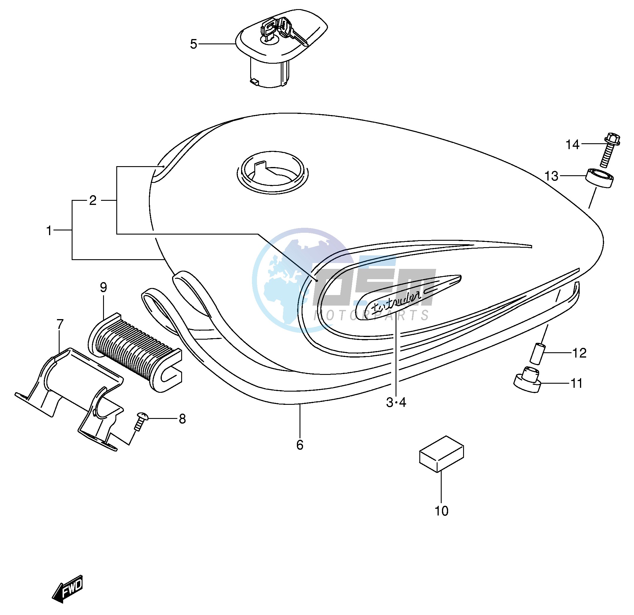 FUEL TANK (MODEL K4)