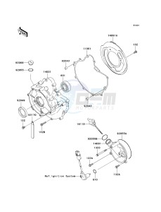 KVF 360 A [PRAIRIE 360 4X4] (A6F-A9F) A7F drawing ENGINE COVER-- S- -