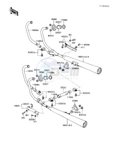 KZ 750 E (E2-E3) drawing MUFFLERS -- 81 -82 KZ750-E2_E3- -