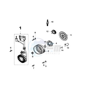 GEOPOLIS 250SC EU drawing IGNITION PART