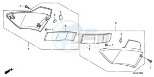 CBF1000SA France - (F / ABS CMF) drawing SIDE COVER