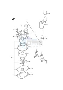 DF 175 drawing Water Pump