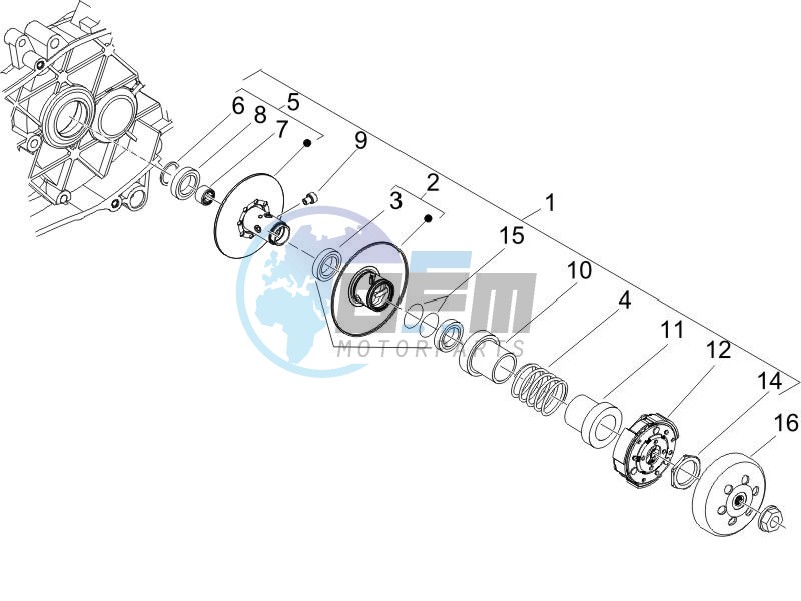 Driven pulley