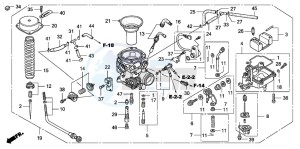 VT750C drawing CARBURETOR