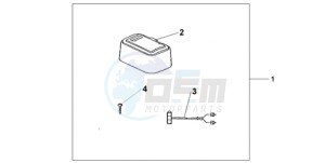 GL1800A NZ - (NZ) drawing TRUNK INNER LAMP