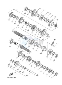 YFM700R YFM700RSE RAPTOR 700R (1VSA 1VSB 1VSC) drawing TRANSMISSION