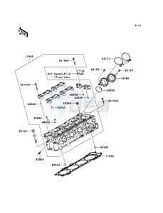 ZZR1400_ABS ZX1400FEFB FR GB XX (EU ME A(FRICA) drawing Cylinder Head