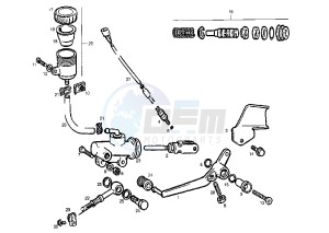 GPR REPLICA RACING - 50 cc drawing REAR MASTER CYLINDER