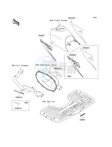 KVF 400 C [PRAIRIE 400 4X4] (C1-C4) [PRAIRIE 400 4X4] drawing DECALS-- GREEN- --- C1- -