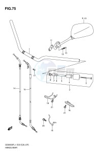 GSX650F (E3-E28) Katana drawing HANDLEBAR