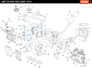 MRT-50-PRO-FREE-JUMP drawing ENGINE - EXHAUST-TANK