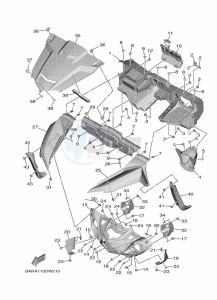 YXF850ES YX85FPSP (BARM) drawing FRONT FENDER