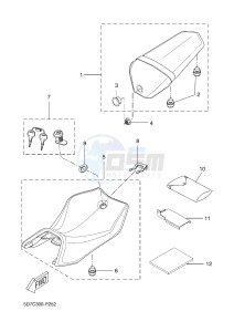 MT125 MT-125 (BR33 BR33 BR33 BR33 BR33) drawing SEAT