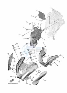 MT-09 MTN890-U (BMR1) drawing HEADLIGHT