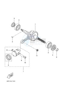 NS50N NITRO NAKED (1PL2 1PL2) drawing CRANKSHAFT & PISTON