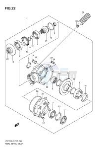 LT-F250 (E17) drawing FINAL BEVEL GEAR