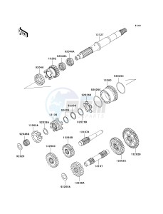 KVF 650 H [BRUTE FORCE 650 4X4I] (H7F-H8F) H7F drawing TRANSMISSION