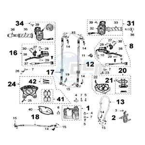 SAT 250 SC drawing BRAKE SYSTEM