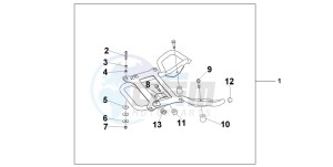 NES150 125 drawing REAR CARRIER STAY @125