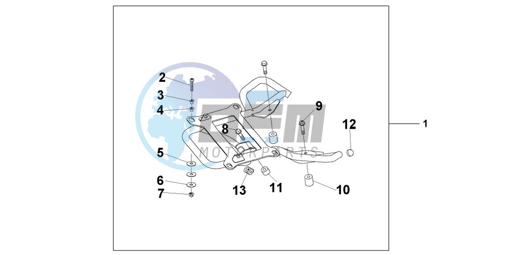 REAR CARRIER STAY @125