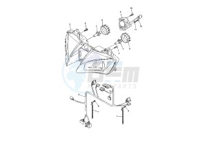 YZF R6 & LIMITED EDITION 07 600 drawing HEADLIGHT