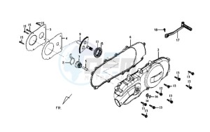 JOYRIDE 125 drawing CRANKCASE COVER LEFT