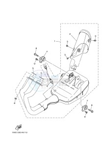 MT07 MT-07 700 (1WSH 1WSJ) drawing EXHAUST