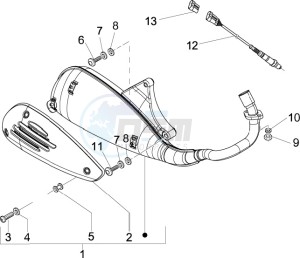 LX 150 4T ie USA drawing Silencer