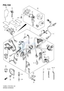 VL800 (E3-E28) VOLUSIA drawing WIRING HARNESS (VL800TL1 E28)