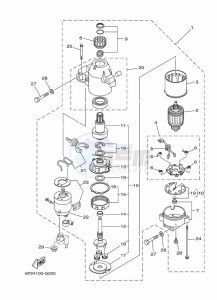 FL225BETX drawing STARTER-MOTOR