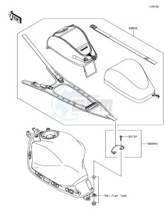 Z650 ER650HJF XX (EU ME A(FRICA) drawing Accessory(Tank Bag)