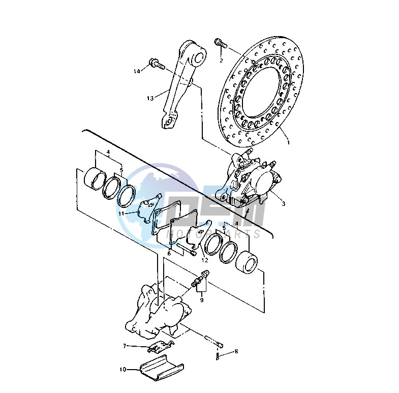 REAR BRAKE CALIPER