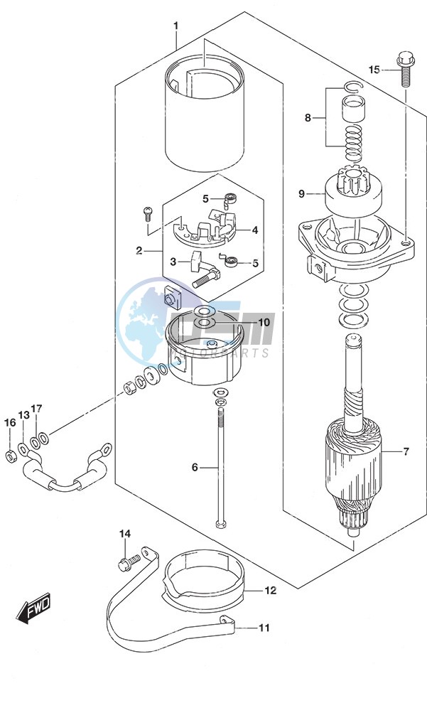 Starting Motor Non-Remote Control