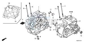 CRF100FD CRF100F Europe Direct - (ED) drawing CRANKCASE (CRF100F)