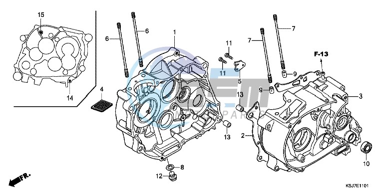 CRANKCASE (CRF100F)