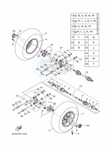 YFM450FWBD KODIAK 450 EPS (BEY3) drawing REAR WHEEL