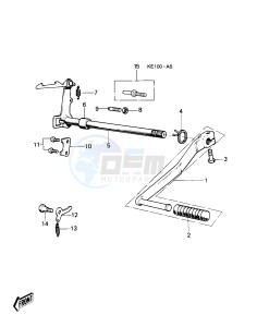 KE 100 A [KE100] (A9-A10) [KE100] drawing GEAR CHANGE MECHANISM -- KE100-A5_A6_A7_A8- -