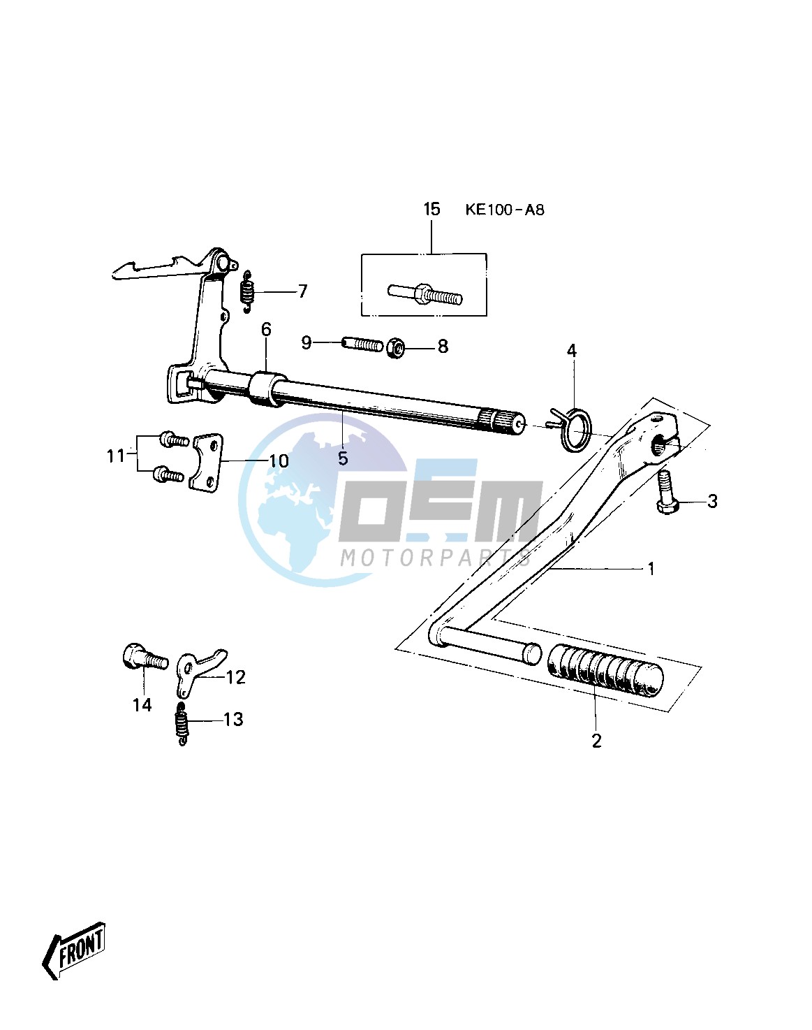 GEAR CHANGE MECHANISM -- KE100-A5_A6_A7_A8- -