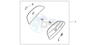 XL700VA9 UK - (E / ABS MKH) drawing 29L PANNIER COLOUR PANEL SET