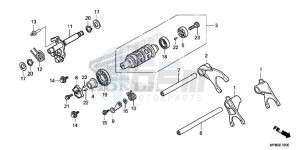 CB1000RAD CB1000R ABS E drawing GEARSHIFT DRUM