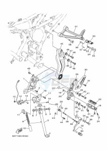 MT-07 MTN690 (BTK7) drawing STAND & FOOTREST