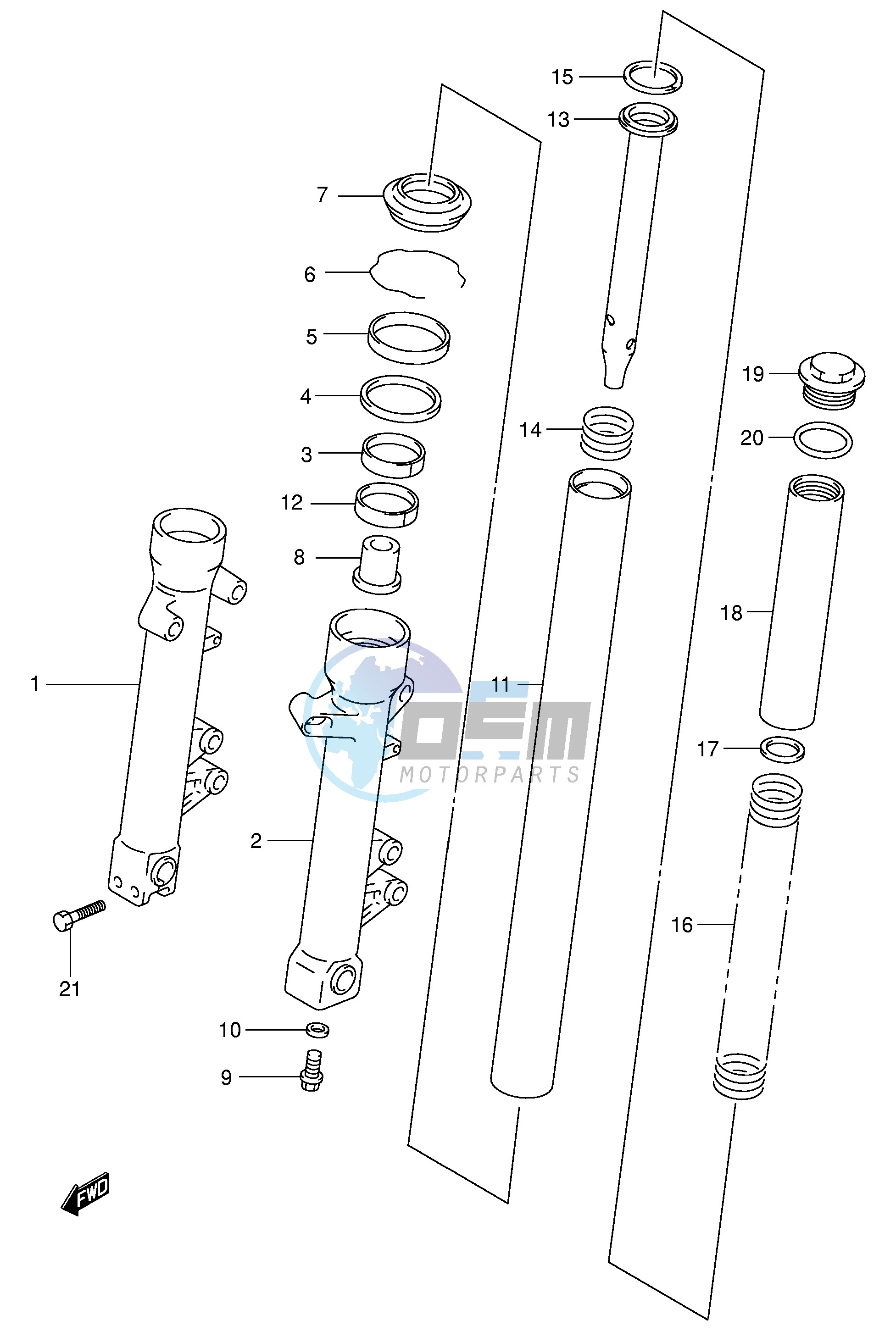 FRONT FORK DAMPER (MODEL X Y)