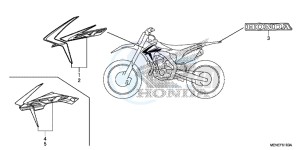 CRF450RF CRF450R Europe Direct - (ED) drawing MARK/STRIPE