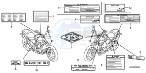 CB600FA9 Europe Direct - (ED / ABS) drawing CAUTION LABEL