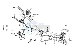 MIO - 50 cc drawing HANDLEBAR