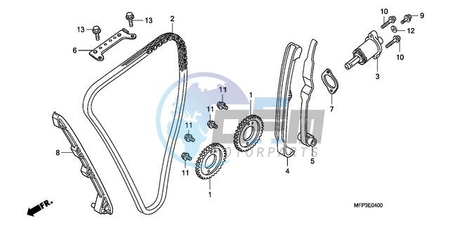 CAM CHAIN/TENSIONER