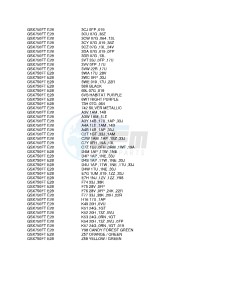 GSX750F (E28) drawing * COLOR CHART *