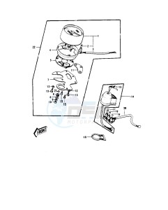 G4 TR (D-E) 100 drawing METER_IGNITION SWITCH -- 74-75- -