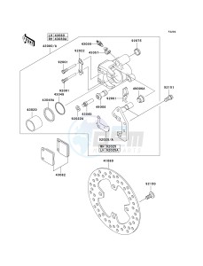 KVF 360 A [PRAIRIE 360 4X4] (A6F-A9F) A6F drawing FRONT BRAKE