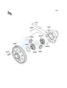 MULE_610_4X4 KAF400ACF EU drawing Differential